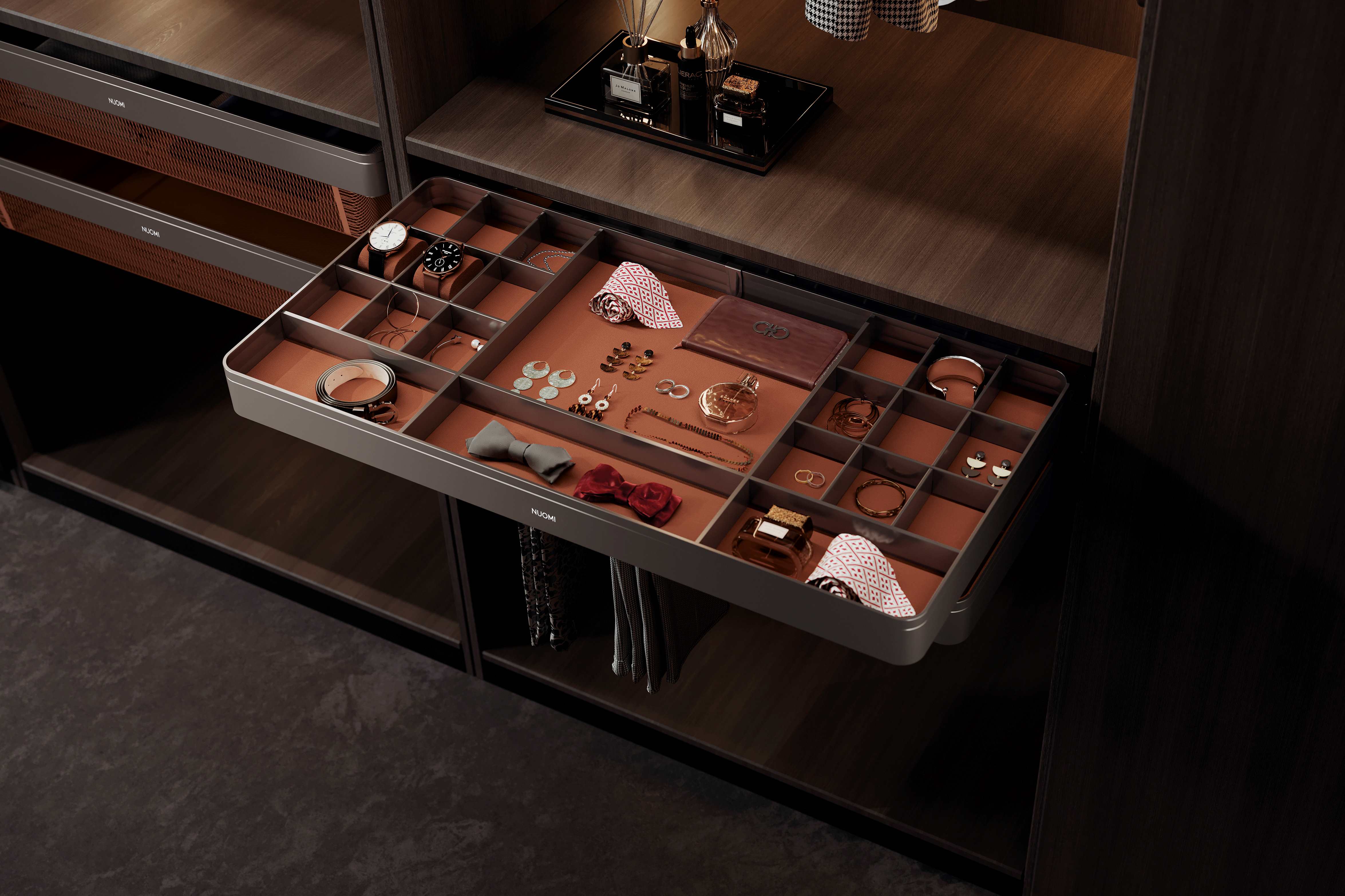 Effie Soft Close Compartment Drawer Accessories