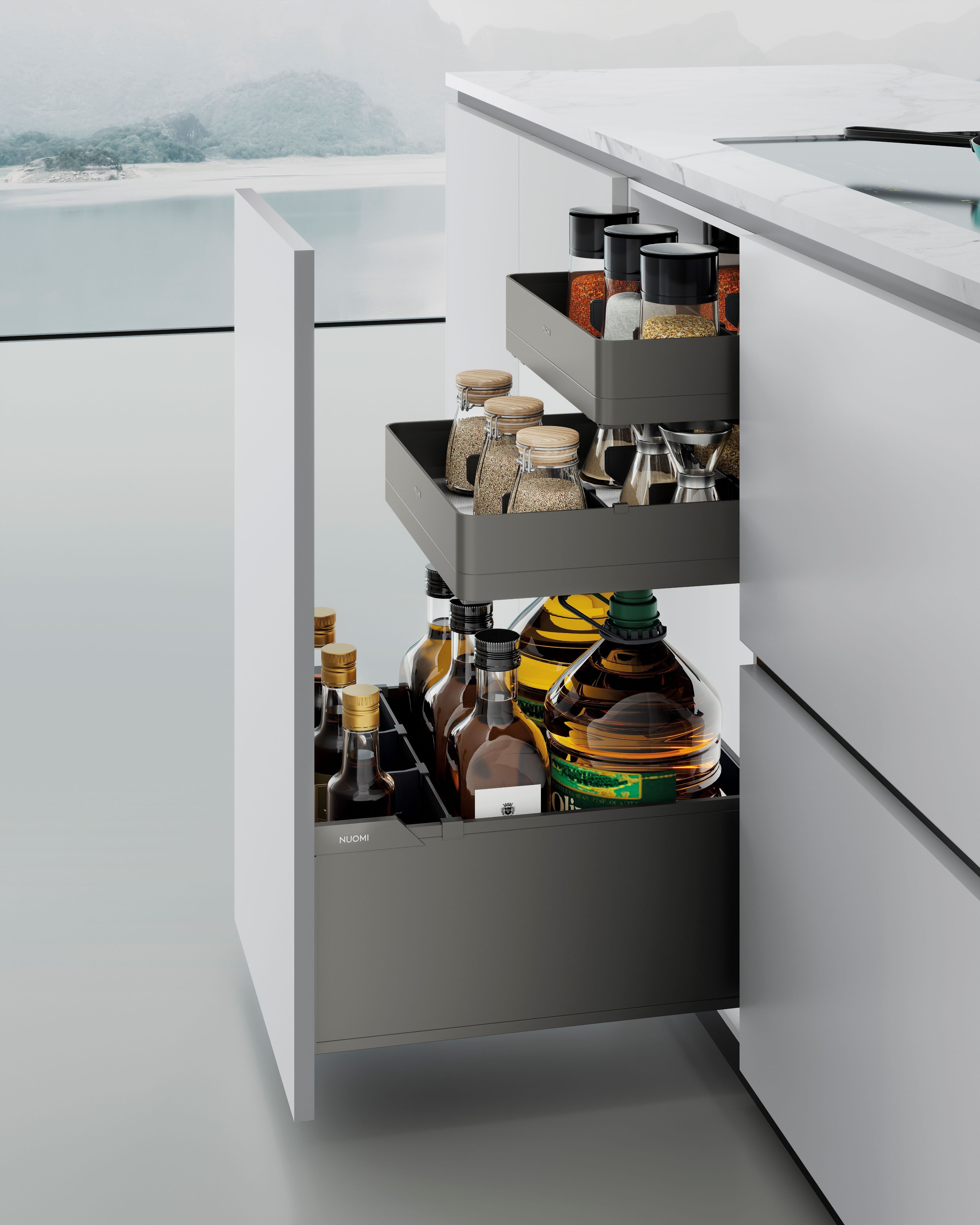 Encanto Multifunctional Three Layers Storage Basket