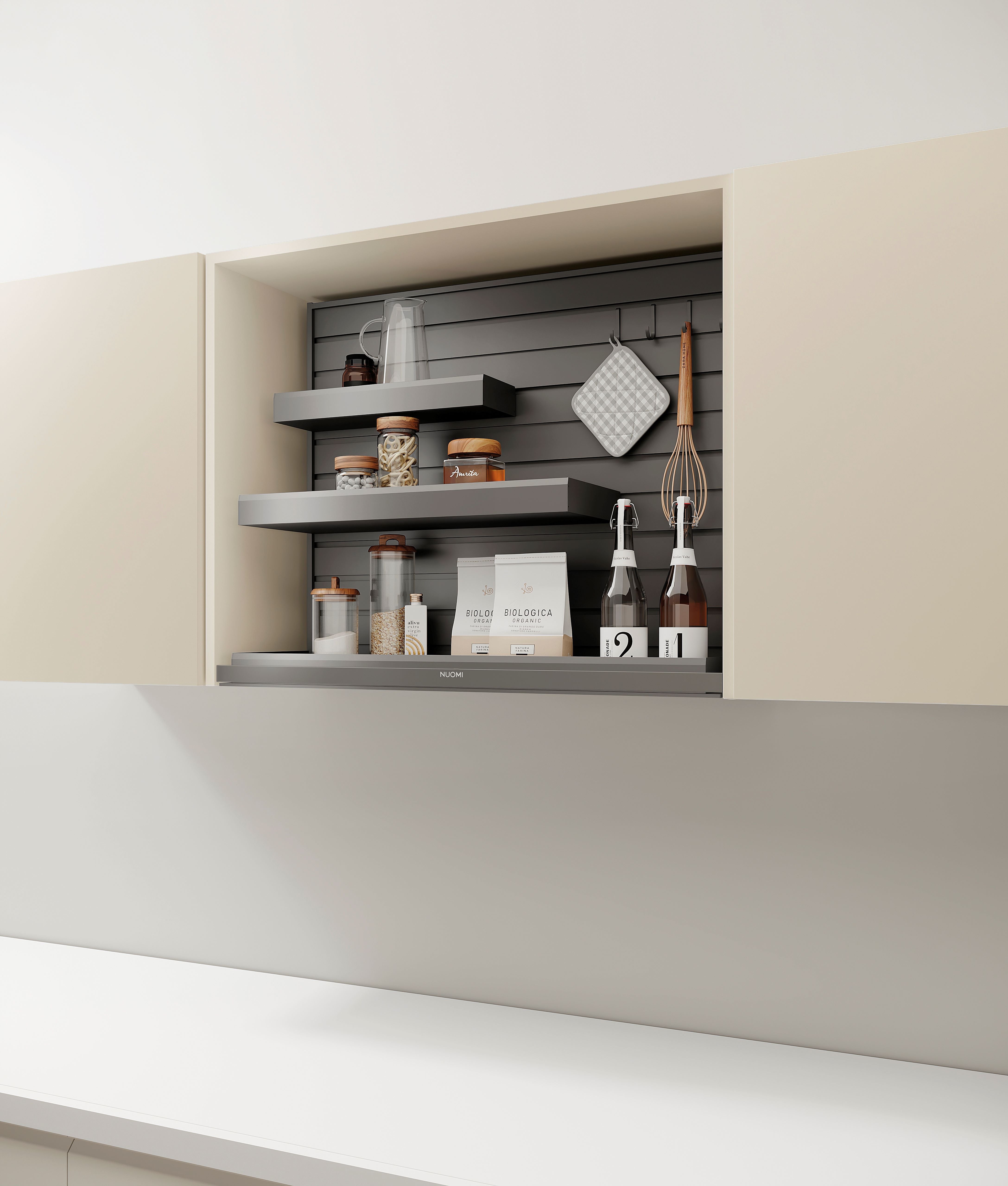 Encanto Smart Electric Lifting Wall Cabinet