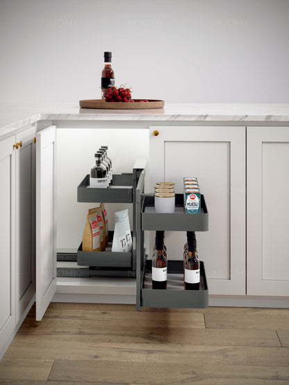 Encanto Full Pull Out Kitchen Corner Pantry