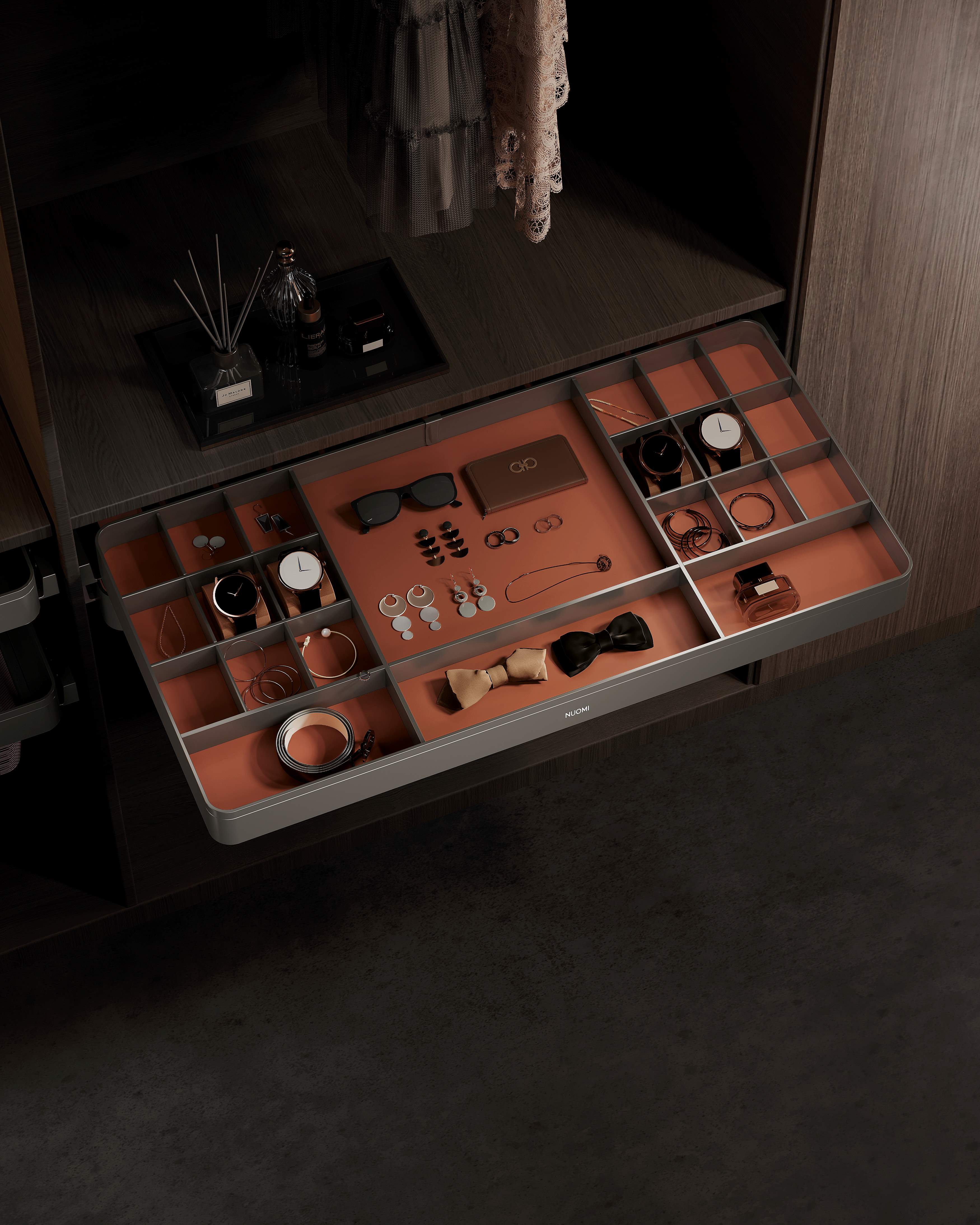 Effie Soft Close Compartment Drawer Accessories